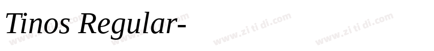 Tinos Regular字体转换
